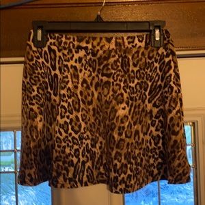 Rue21 Leopard Print Skater Skirt.